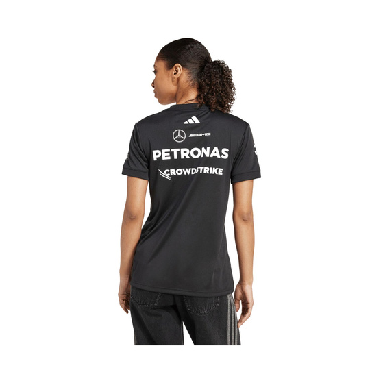 Koszulka damska t-shirt czarna Team Mercedes AMG F1 2025