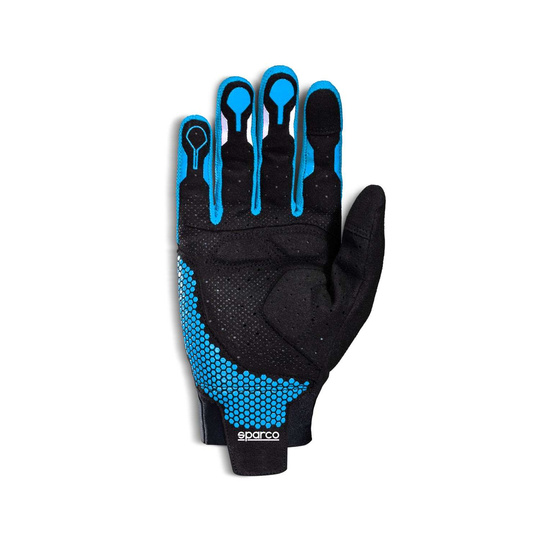 Rękawice gamingowe Sparco Hypergrip+ czarne/niebieskie