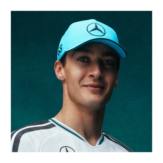 Czapka z daszkiem George Russell Mercedes AMG F1 2026 niebieska