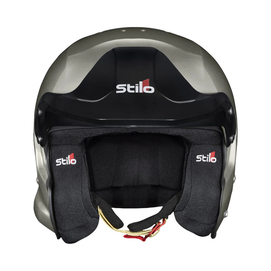 Kask Stilo Venti4 Trophy Jet Composite Hans (FIA) srebrny