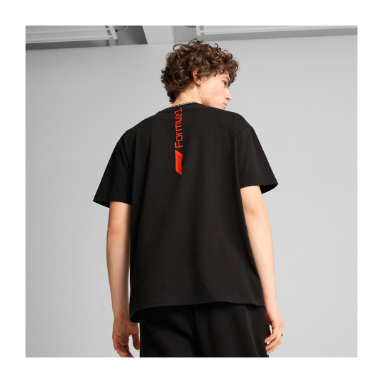 Koszulka T-shirt męski Essential Relaxed Logo czarna Formula 1 2025