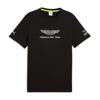 Koszulka t-shirt męska czarna Large Logo Aston Martin F1 2026