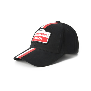 Czapka z daszkiem Stripe Rally Poland czarna