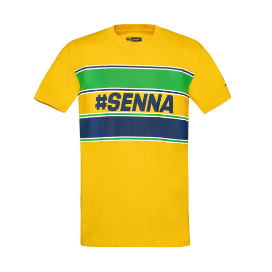 Koszulka t-shirt Ayrton Senna Hashtag Ayrton Senna Collection żółta