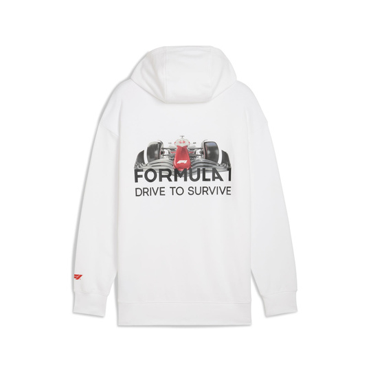 Bluza z kapturem DTS Relaxed Formula 1 bia艂a