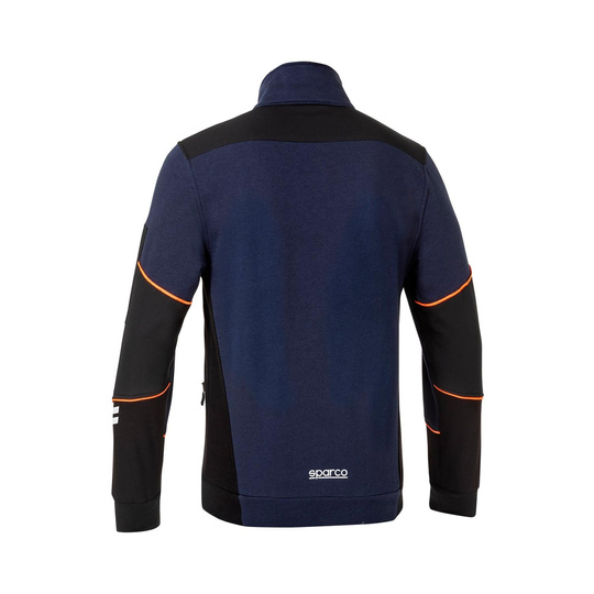Bluza rozpinana Tech Sparco niebieska/pomarańczowa