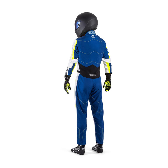 Kombinezon Sparco Kerb niebieski/żółty (FIA)
