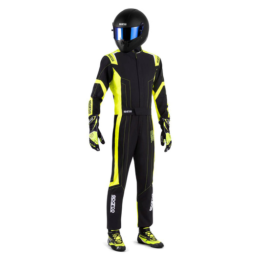 Kombinezon kartingowy Sparco THUNDER czarno-żółty (FIA)