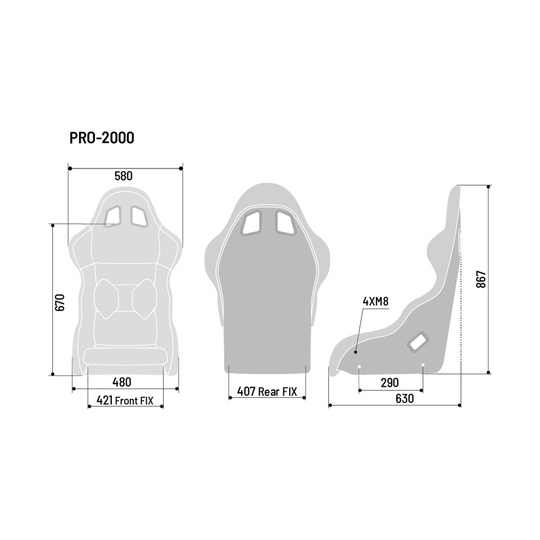 Fotel sportowy Sparco PRO 2000 QRT MY20 (homologacja FIA)