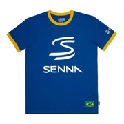 Koszulka t-shirt Ayrton Senna Legacy Ayrton Senna Collection 2026 niebieska
