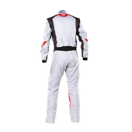 Kombinezon kartingowy OMP KS -2 ART srebrny (homologacja CIK-FIA)