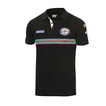 Koszulka polo Martini Stripe Sparco czarna