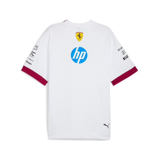 Koszulka t-shirt Drivers Oversized Team Scuderia Ferrari F1 biała