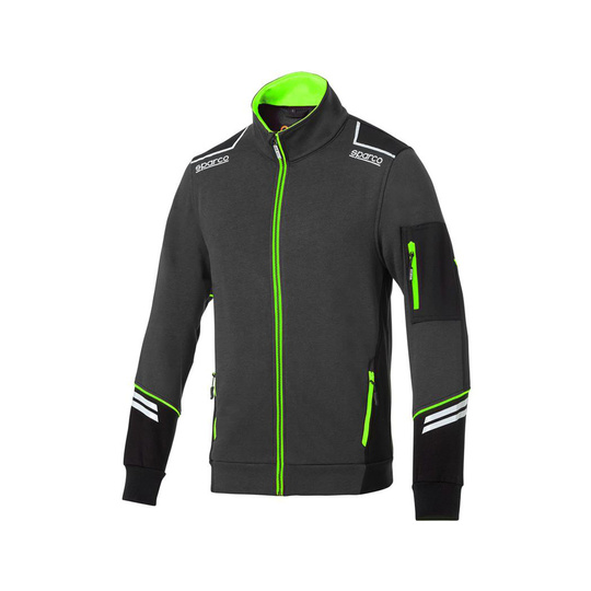 Bluza rozpinana Tech Sparco szara/zielona