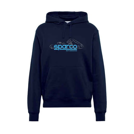 Bluza dziecięca z kapturem Next Gen Sparco granatowa