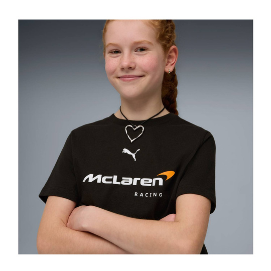 Koszulka t-shirt dziecięca czarna Large Logo McLaren F1 2026