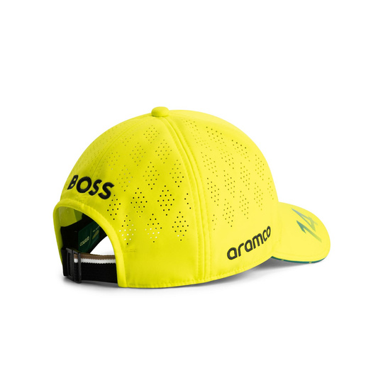 Czapka baseballowa męska limonkowa Alonso Team Aston Martin F1 2025
