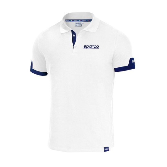 Koszulka polo męska CORPORATE Sparco biała