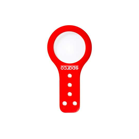 Zaczep holowniczy czerwony SPARCO FIA 80 mm
