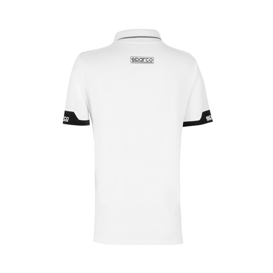 Koszulka polo damska ZIP MY24 Sparco biała