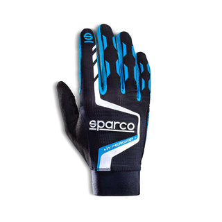 Rękawice gamingowe Sparco Hypergrip+ czarne/niebieskie