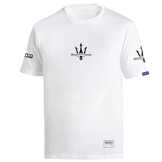 Koszulka t-shirt Maserati Corse Sparco biała