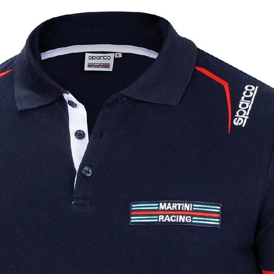 Koszulka polo Martini Logo Sparco granatowa