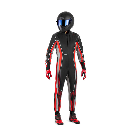 Kombinezon Sparco Superleggera-K czarny/czerwony (FIA)