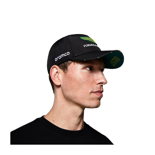 Czapka baseballowa męska czarna Stroll Team Aston Martin F1 2025