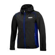 Kurtka przeciwdeszczowa Wind MY22 Sparco czarna/niebieska