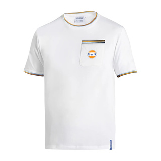 Koszulka polo Gulf Pocket Sparco biała