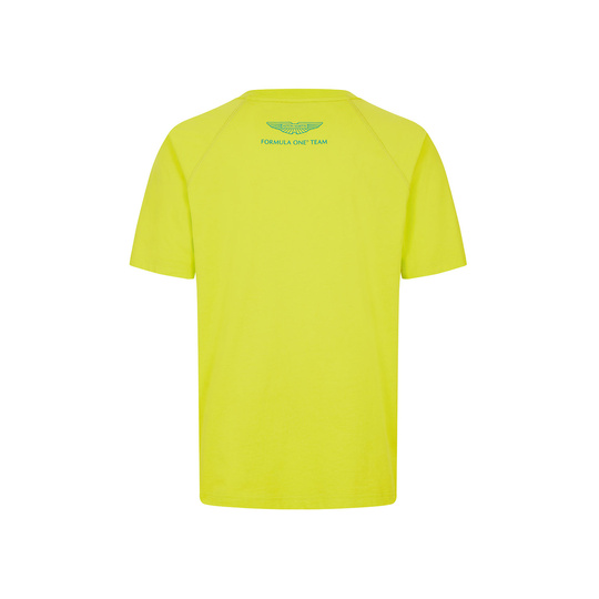 Koszulka t-shirt Logo Aston Martin F1 limonkowa