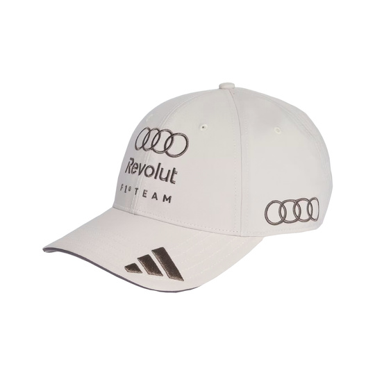 Czapka baseballowa męska beżowa Team Audi F1 2026