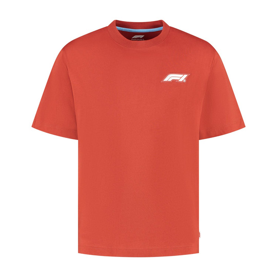 Koszulka T-shirt męska Heritage Logo czerwona Formula 1 2025