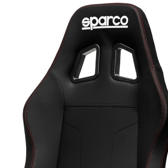 Fotel biurowy Sparco Coach czarny/czerwony