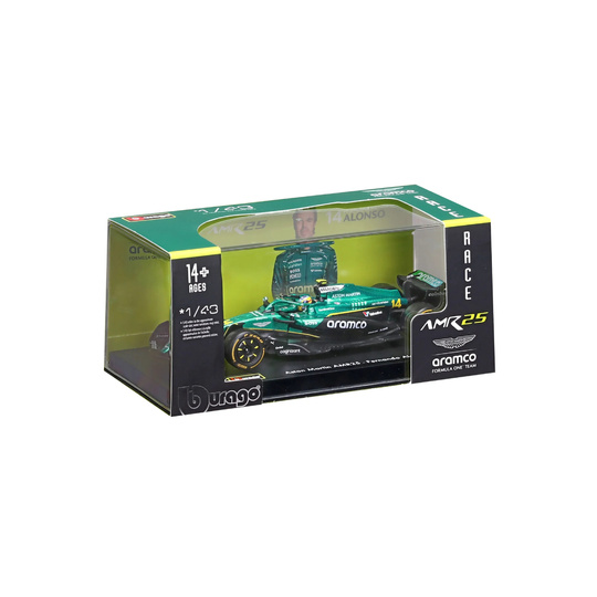 Model bolidu 1/43 Fernando Alonso Signature AMR25 Aston Martin Aramco F1
