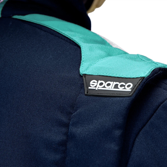 Kombinezon Sparco Sprint Advanced Asymetrical granatowy/zielony (FIA)