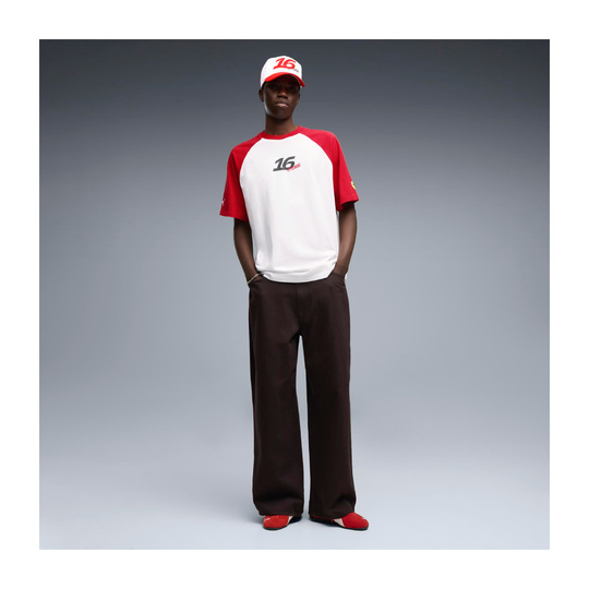 Koszulka t-shirt Charles Leclerc Graphic Scuderia Ferrari F1 2026 biała