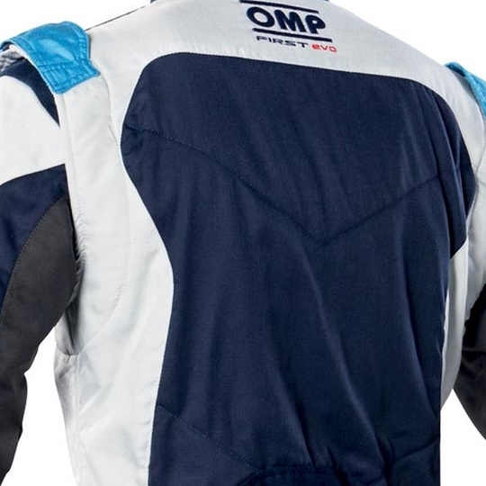 Kombinezon OMP First EVO MY25 granatowy/biały (FIA)