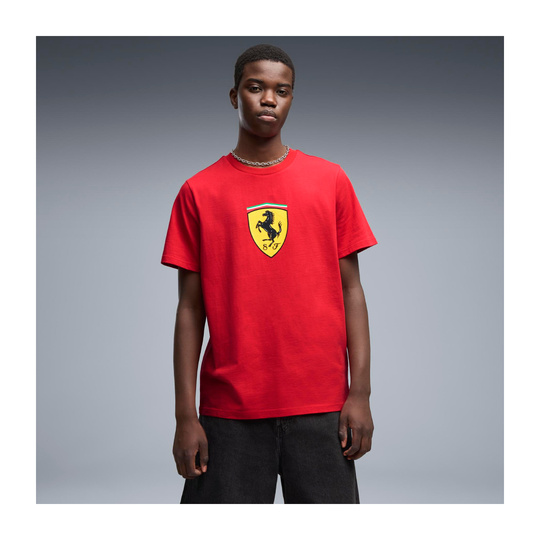 Koszulka T-shirt męska czerwona Large Logo Scuderia Ferrari F1 2026