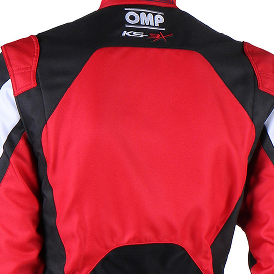 Kombinezon OMP KS-3X czarny/czerwony (FIA)