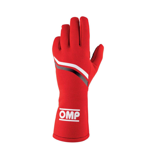Rękawice OMP Dijon MY21 czerwone (FIA)