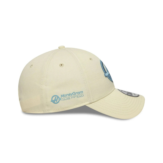 Czapka baseballowa męska Seasonal kremowa Haas F1 2025