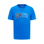 Koszulka t-shirt George Russell Logo Mercedes AMG F1 niebieska