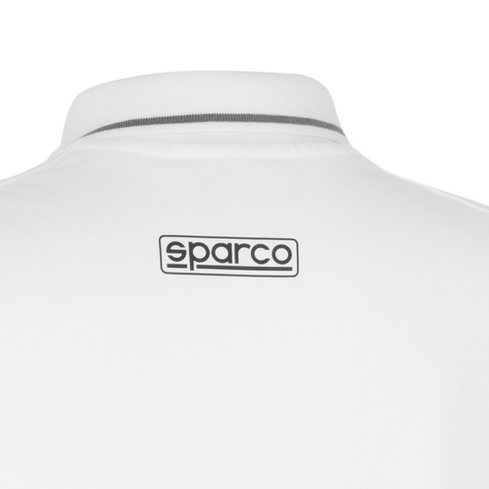 Koszulka polo damska ZIP MY24 Sparco biała