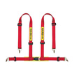 Pasy 4-punktowe Sabelt 2" czerwone (ECE) Snap Hook