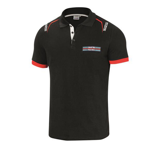 Koszulka polo Martini Logo Sparco czarna