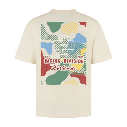Koszulka T-shirt męska Camo Graphic beżowa Formula 1 2025