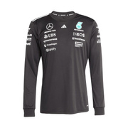 Koszulka z długim rękawem Team Mercedes AMG F1 czarna