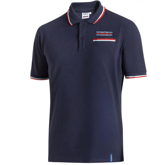 Koszulka polo męska Sparco Martini Pocket navy